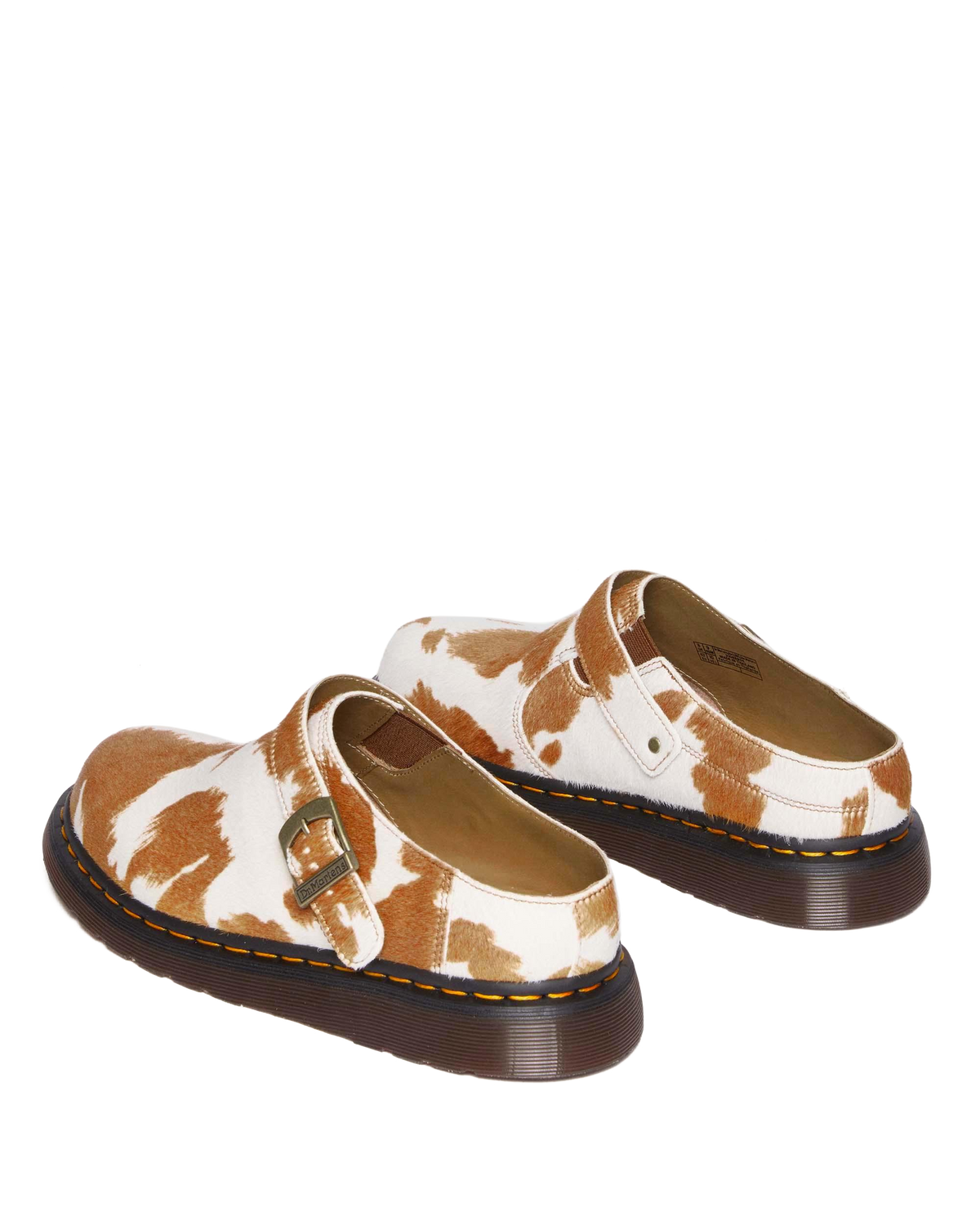 Isham Hair-On Cow Print Slingback Mules in Jersey Cow Print