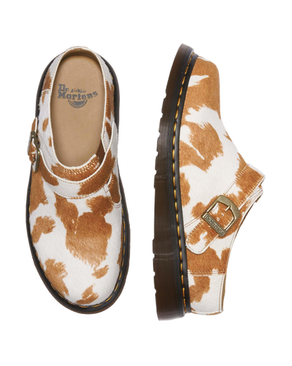 Isham Hair-On Cow Print Slingback Mules in Jersey Cow Print