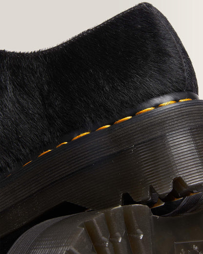 1461 Hair-On Platform Shoes in Black Hair on