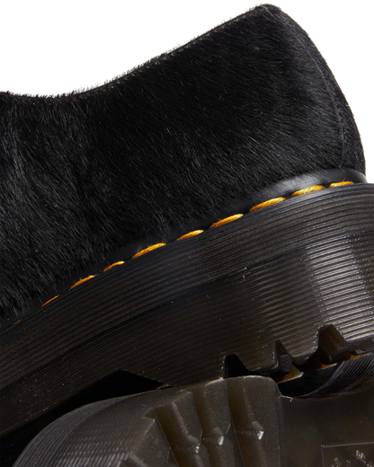 1461 Hair-On Platform Shoes in Black Hair on