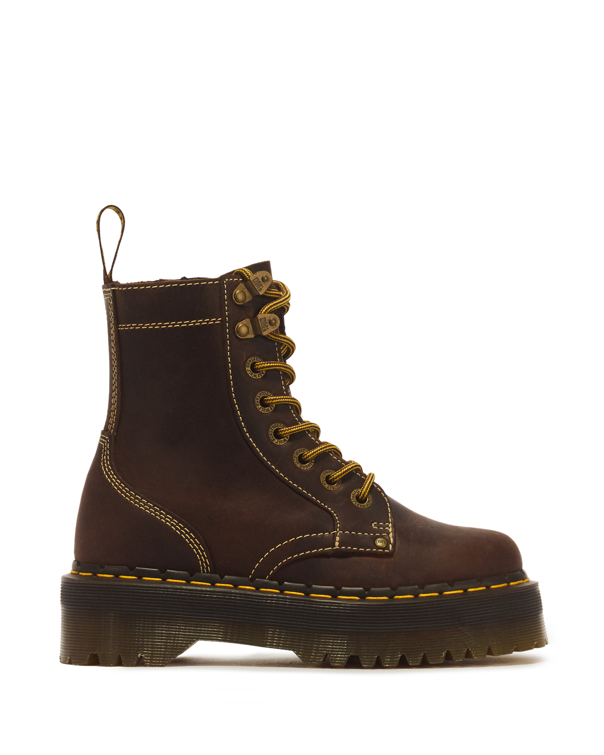 Jadon Boot Arc Crazy Horse Platforms in Brown