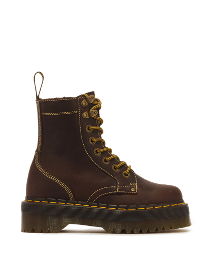 Jadon Boot Arc Crazy Horse Platforms in Brown