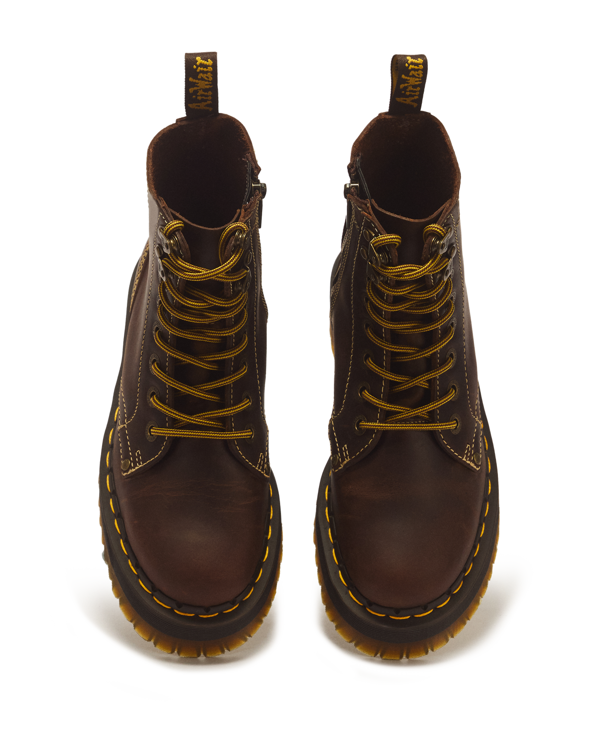 Jadon Boot Arc Crazy Horse Platforms in Brown
