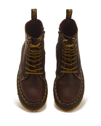 Jadon Boot Arc Crazy Horse Platforms in Brown