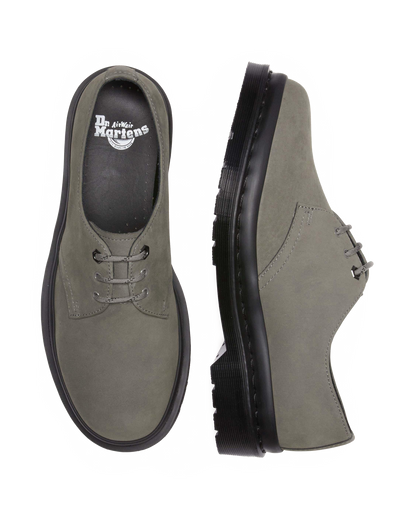 1461 Milled Nubuck Oxford Shoes in Nickel Grey