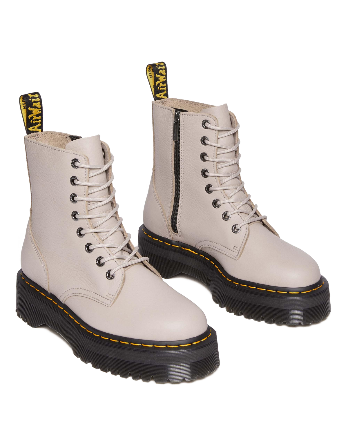 Jadon III Boot Pisa Leather Platforms in Vintage Taupe