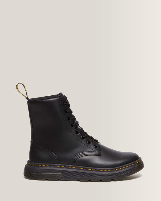 Crewson Classic Leather Everyday Boots in Black