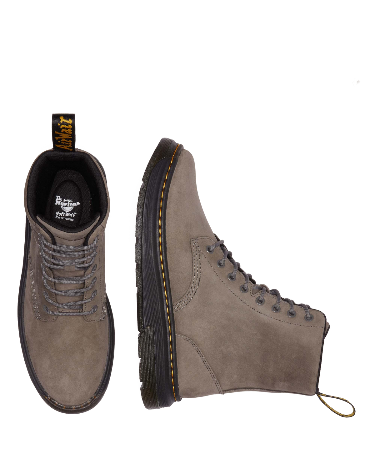 Crewson Nubuck Leather Everyday Boots in Gunmetal