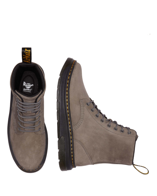 Crewson Nubuck Leather Everyday Boots in Gunmetal
