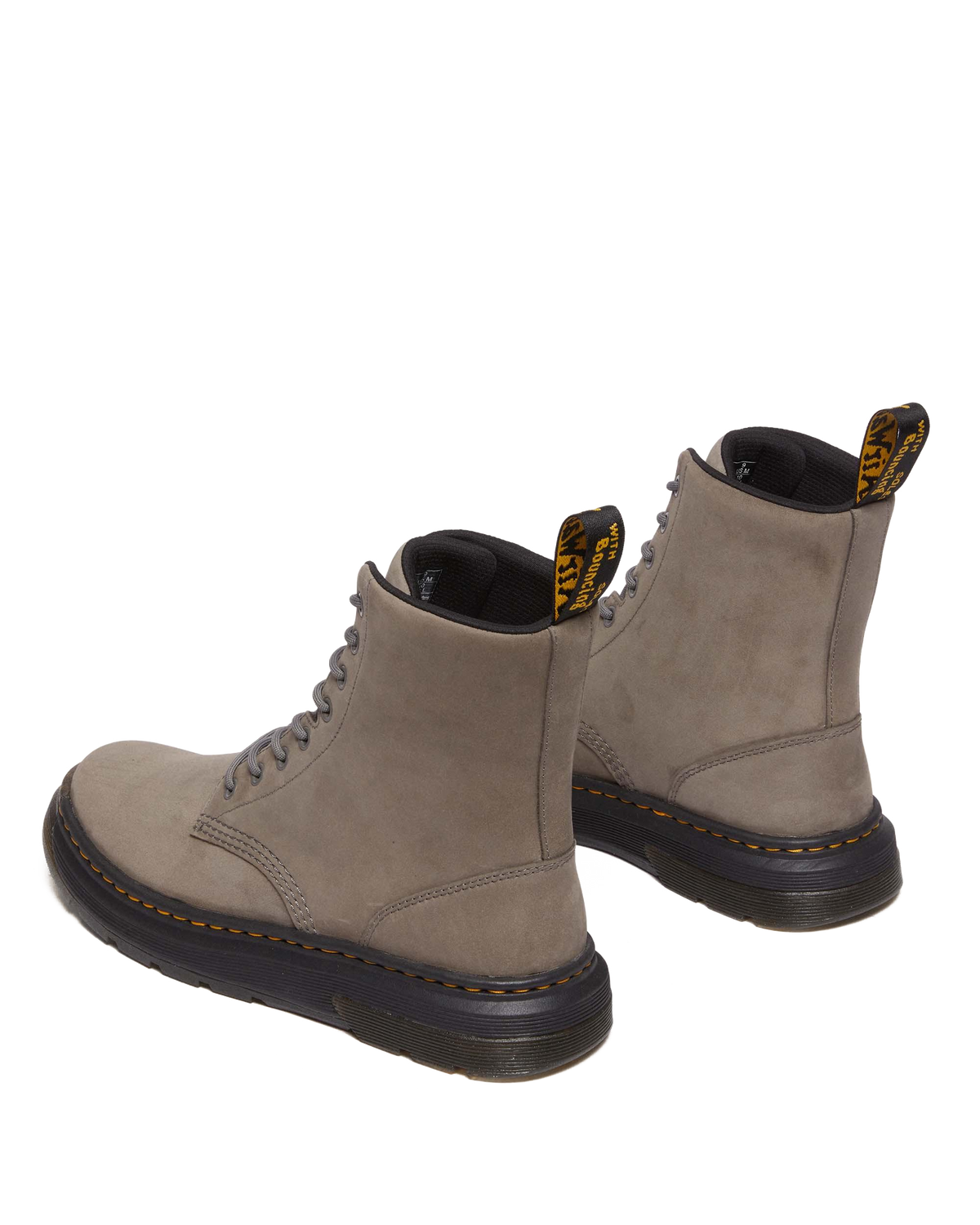 Crewson Nubuck Leather Everyday Boots in Gunmetal