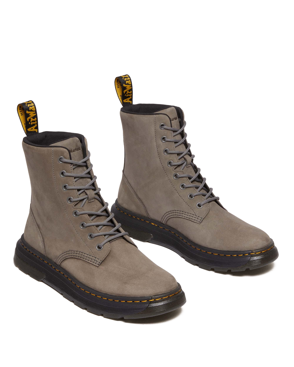 Crewson Nubuck Leather Everyday Boots in Gunmetal