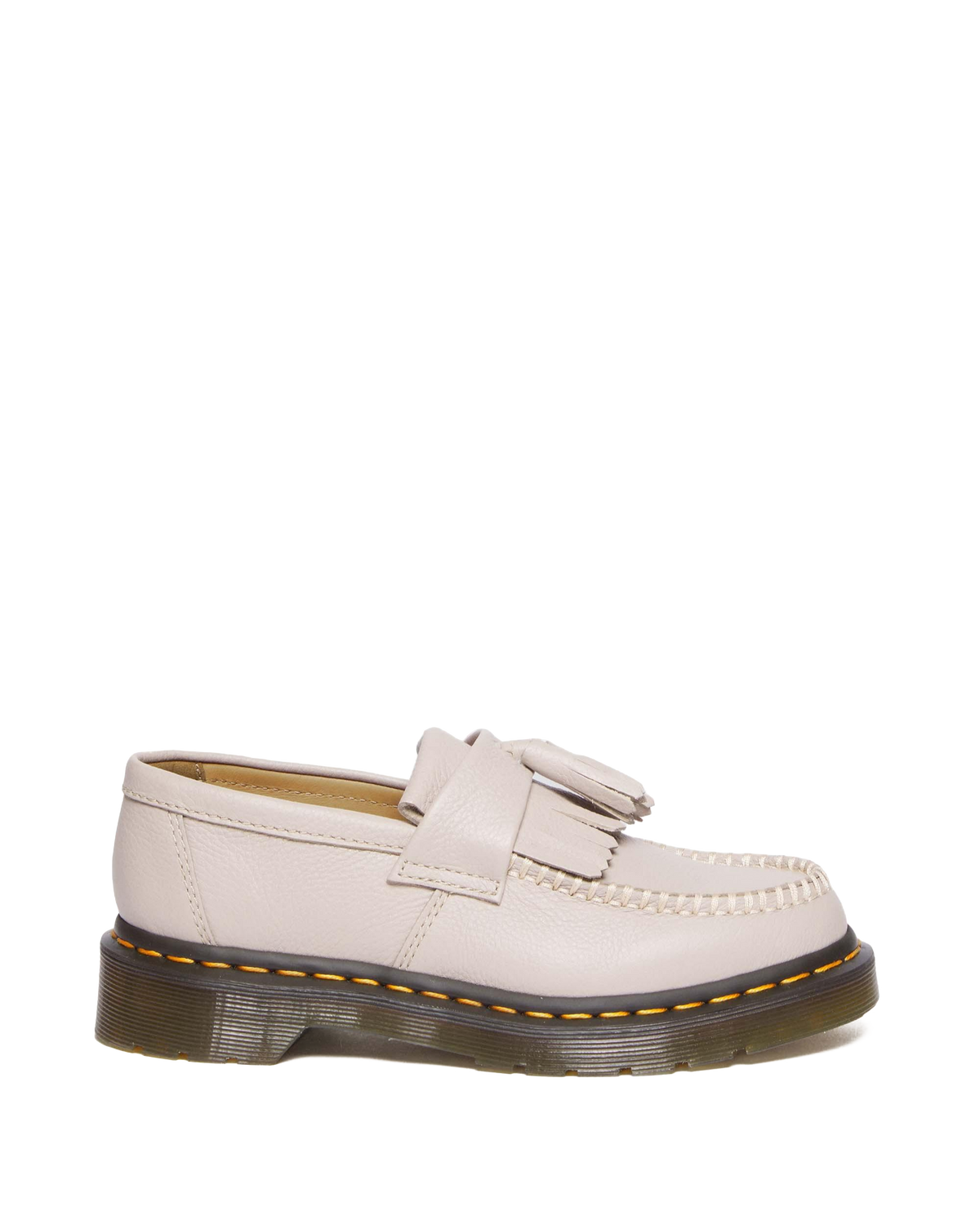 Adrian Women's Virginia Leather Tassel Loafers in Vintage Taupe