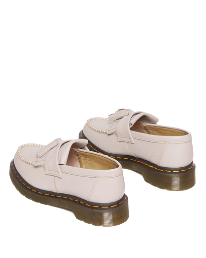 Adrian Women's Virginia Leather Tassel Loafers in Vintage Taupe
