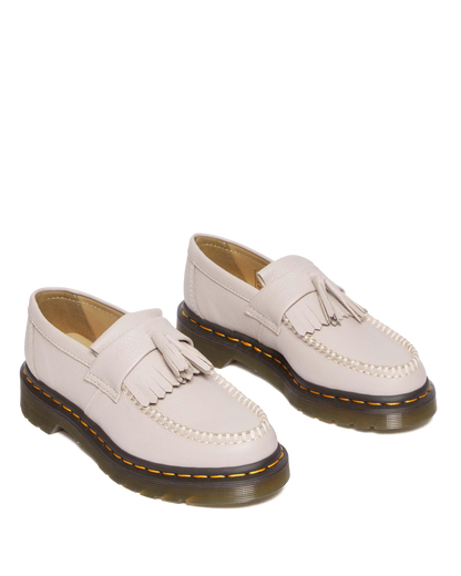 Adrian Women's Virginia Leather Tassel Loafers in Vintage Taupe