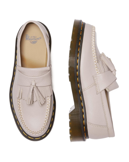 Adrian Women's Virginia Leather Tassel Loafers in Vintage Taupe