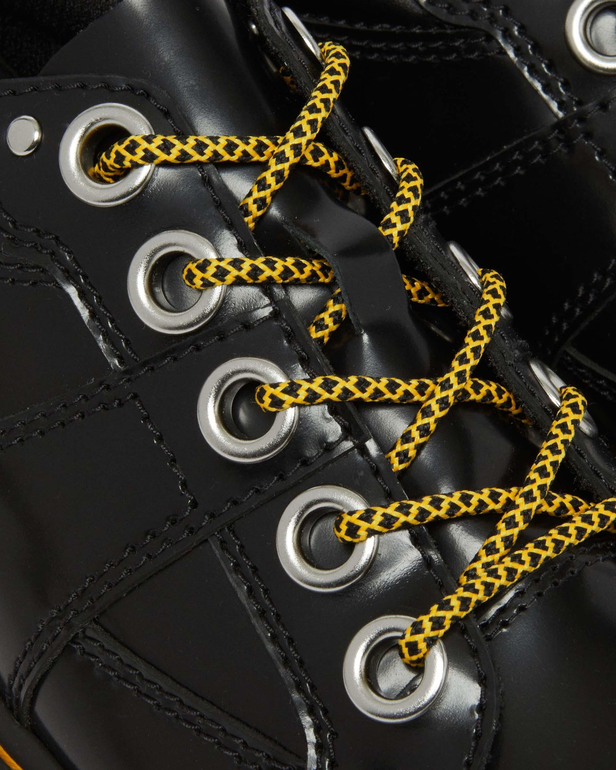 5-Eye Max Buttero Leather Platform Shoes in Black Buttero