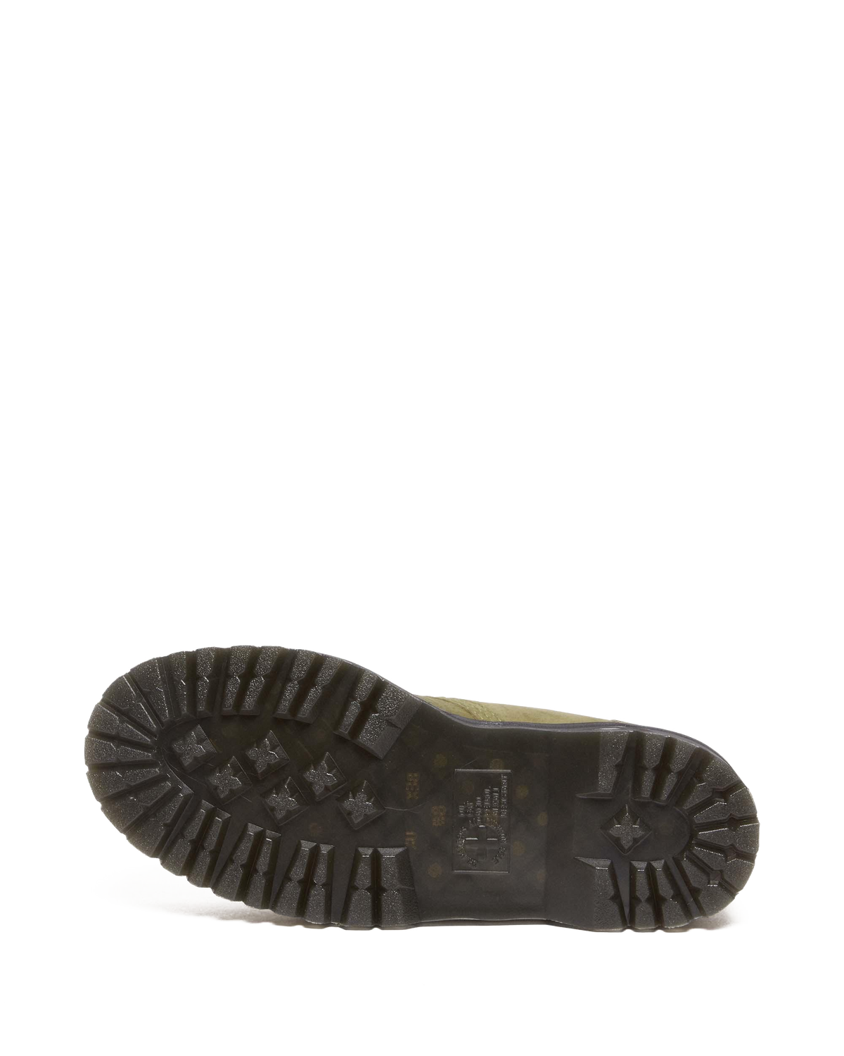 8053 Tumbled Nubuck Leather Platform Casual Shoes in Muted Olive