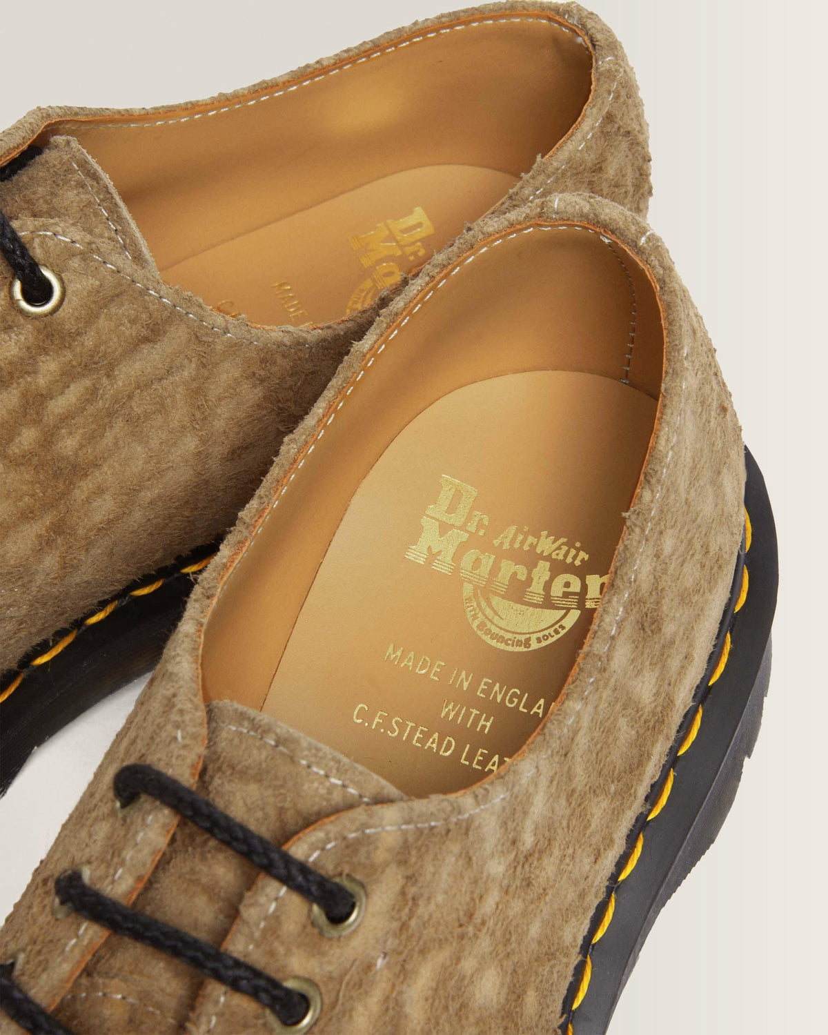 1461 Bex Made in England Emboss Suede Oxford Shoes in England Emboss Suede Oxford Shoes in Savannah Tan