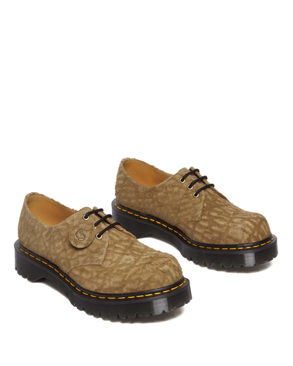 1461 Bex Made in England Emboss Suede Oxford Shoes in England Emboss Suede Oxford Shoes in Savannah Tan