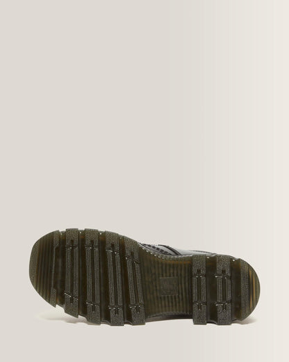 Corran Atlas Leather Mary Jane Heeled Shoes in Black Atlas