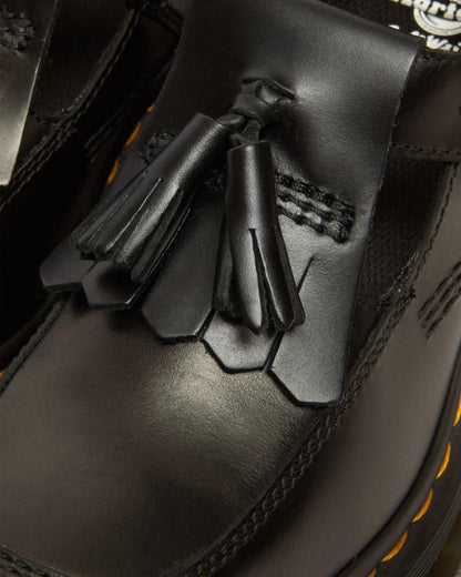 Corran Atlas Leather Mary Jane Heeled Shoes in Black Atlas