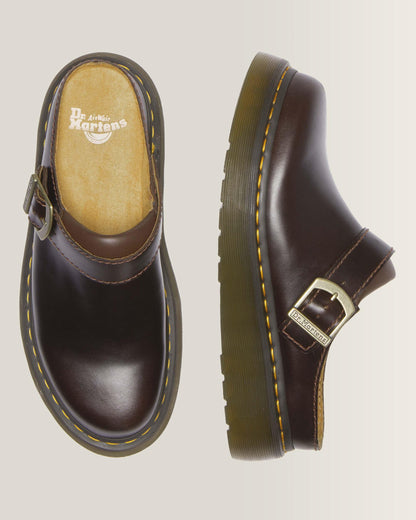 Laketen Atlas Leather Slingback Platform Mules in Charro