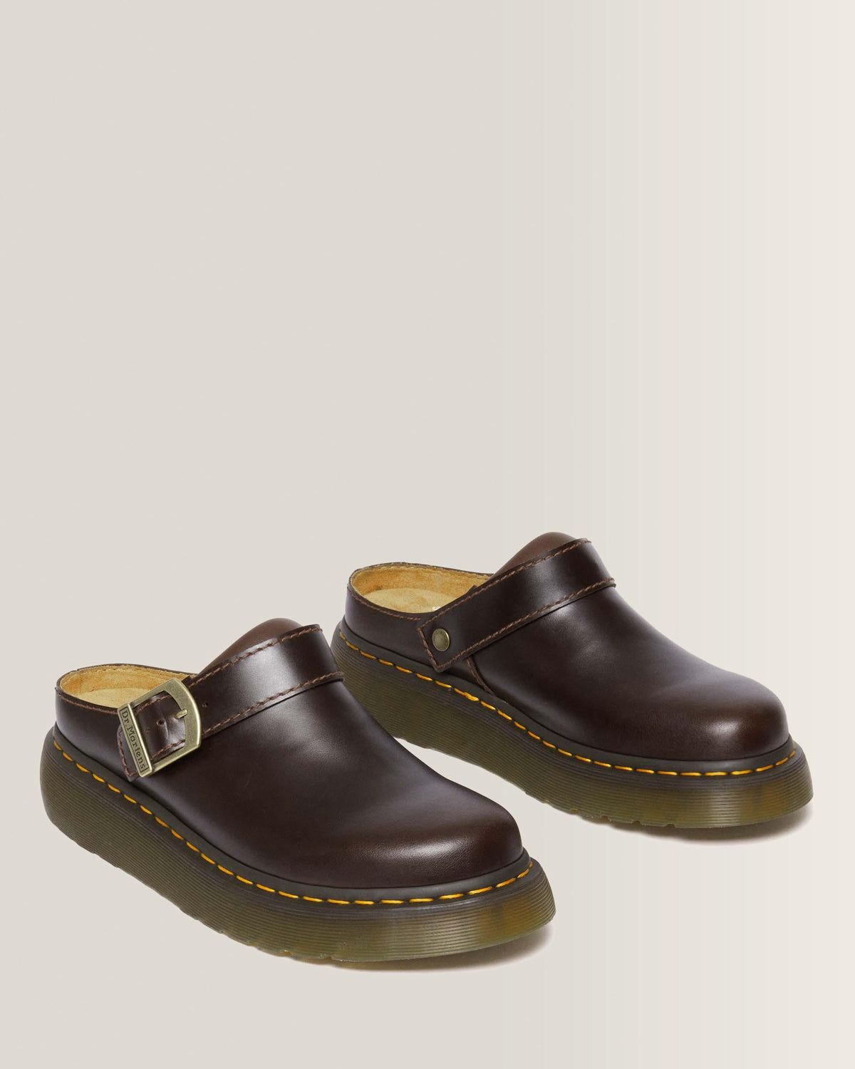 Laketen Atlas Leather Slingback Platform Mules in Charro