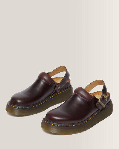 Laketen Atlas Leather Slingback Platform Mules in Charro