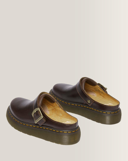 Laketen Atlas Leather Slingback Platform Mules in Charro