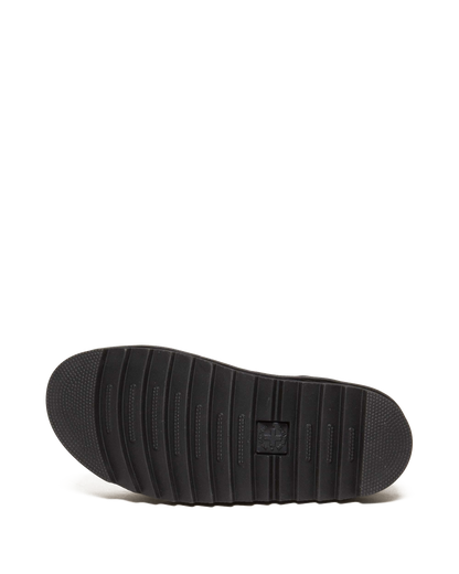 Olson Tumbled Nubuck Leather Gladiator Zip Sandals in Charcoal Grey