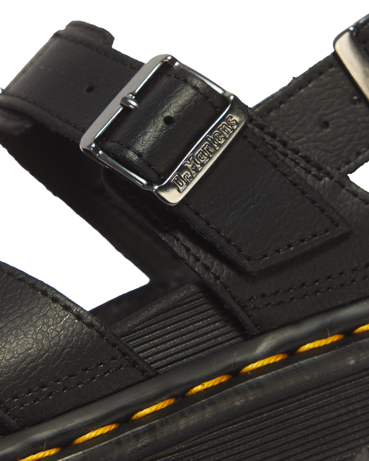 Voss II Athena Leather Strap Sandals in Black
