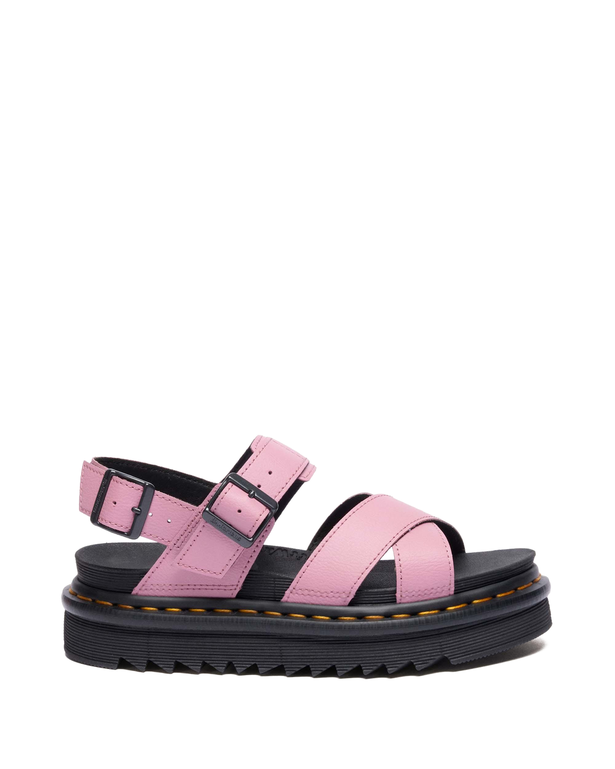 Voss II Athena Leather Strap Sandals in Dusty Rose