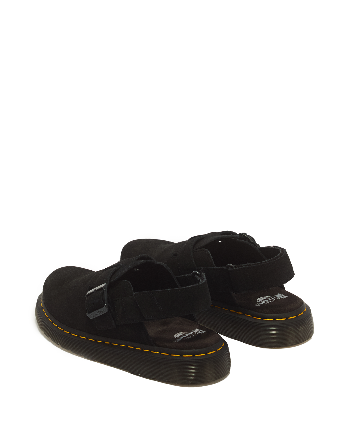 Jorge II Suede Slingback Mules in Black