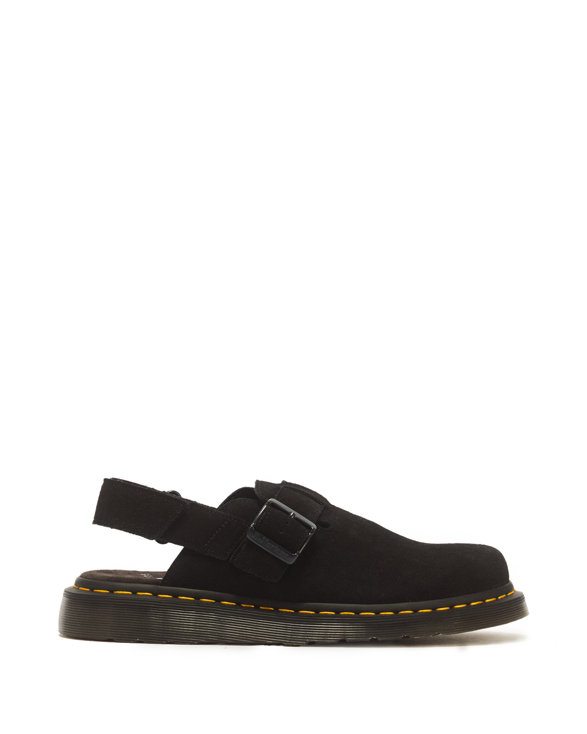 Jorge II Suede Slingback Mules in Black
