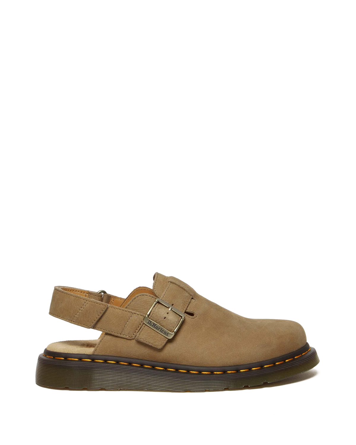 Jorge II Tumbled Nubuck Leather Slingback Mules in Savannah Tan
