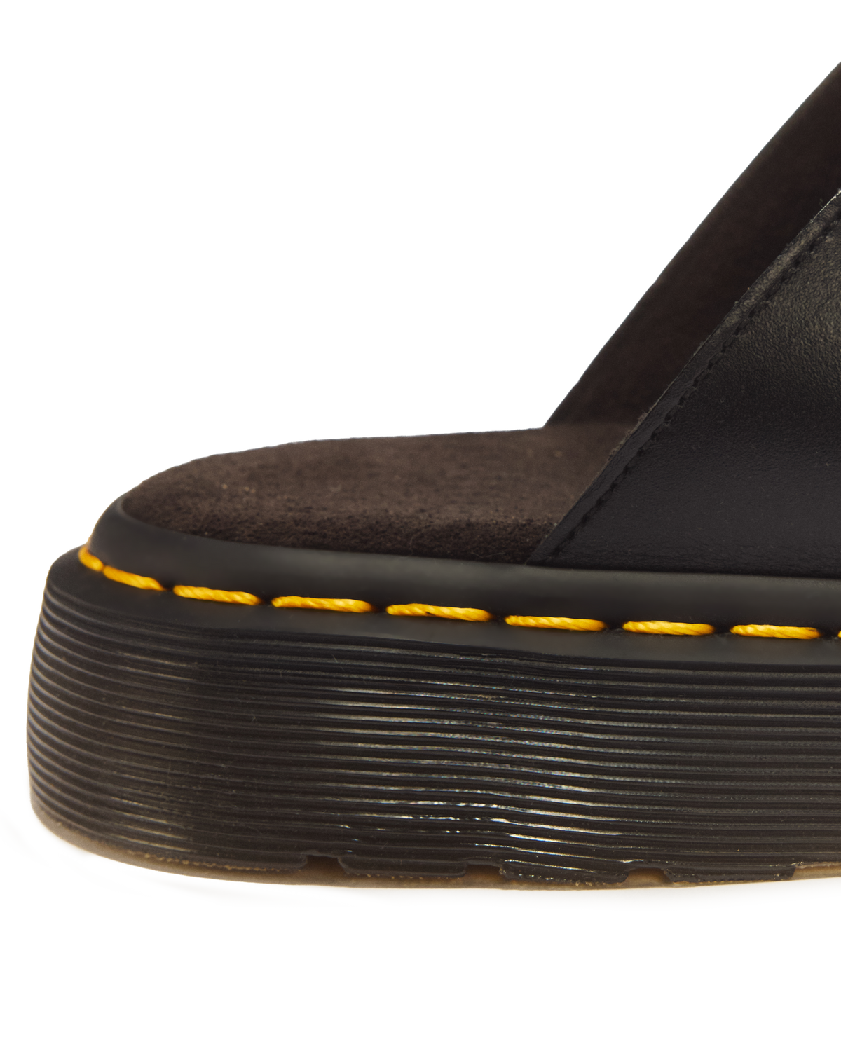 Josef Analine Leather Buckle Slide Sandals in Black