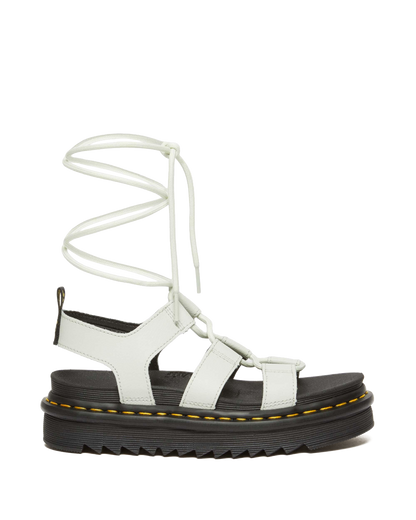 Nartilla Athena leather gladiator sandals in Smoked Mint