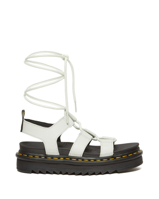 Nartilla Athena leather gladiator sandals in Smoked Mint