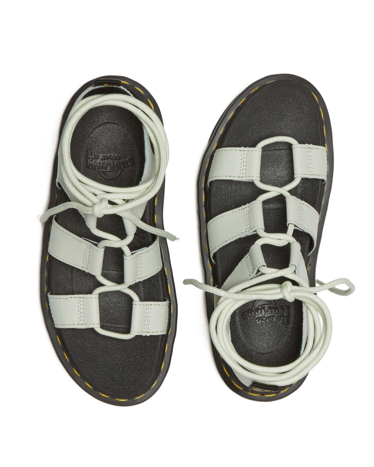 Nartilla Athena leather gladiator sandals in Smoked Mint