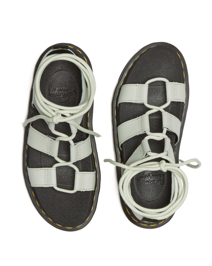 Nartilla Athena leather gladiator sandals in Smoked Mint