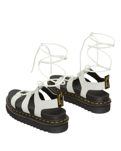 Nartilla Athena leather gladiator sandals in Smoked Mint