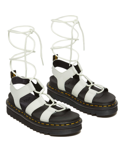 Nartilla Athena leather gladiator sandals in Smoked Mint