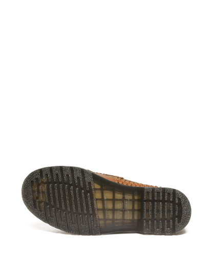 Adrian Woven Leather Tassel Loafers in British Tan