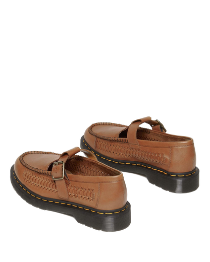 Adrian T-Bar Leather Mary Jane Shoes in British Tan