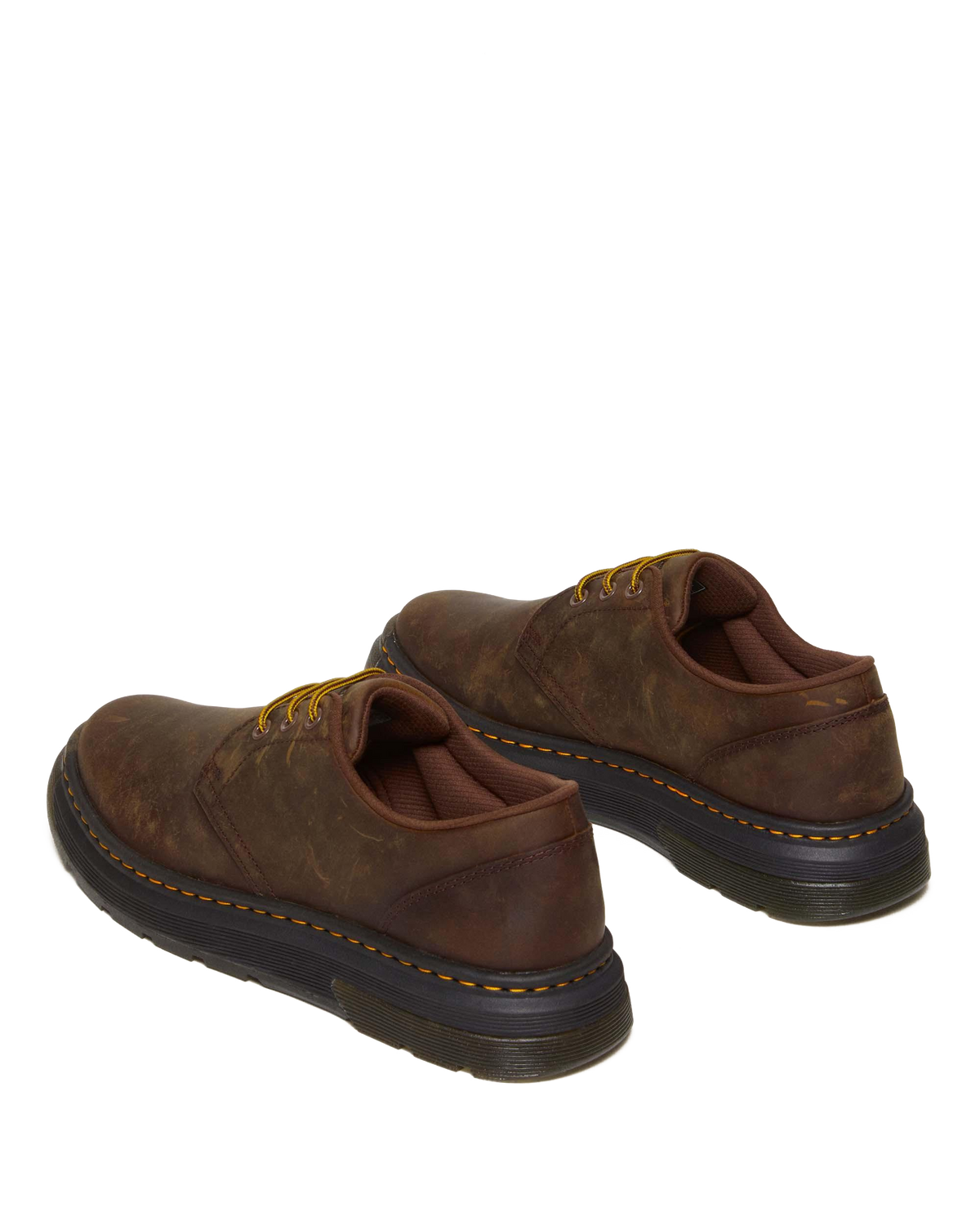 Crewson Lo Crazy Horse Leather Casual Shoes in Dark Brown