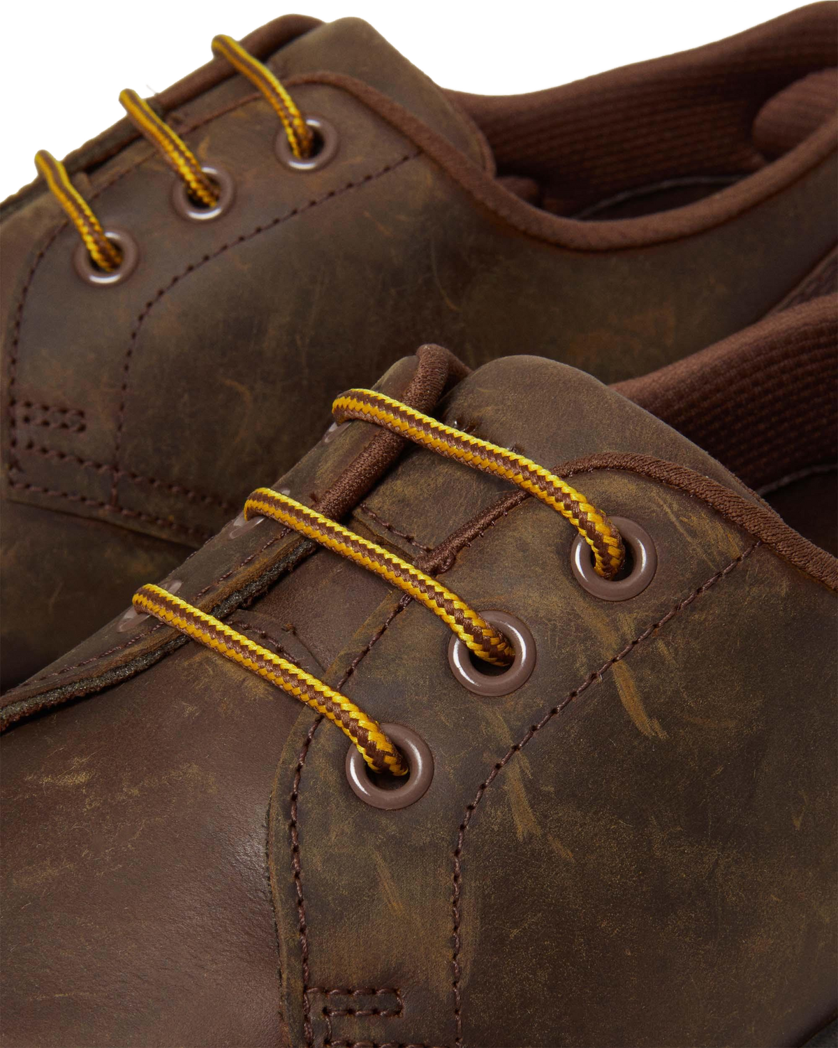 Crewson Lo Crazy Horse Leather Casual Shoes in Dark Brown