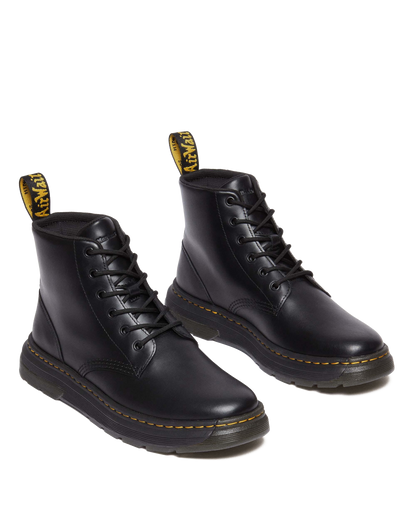 Crewson Chukka Lace Up Leather Boots in Black