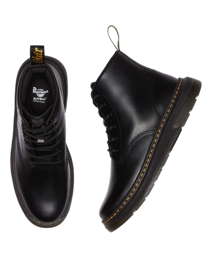 Crewson Chukka Lace Up Leather Boots in Black