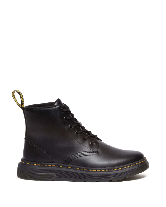 Crewson Chukka Lace Up Leather Boots in Black