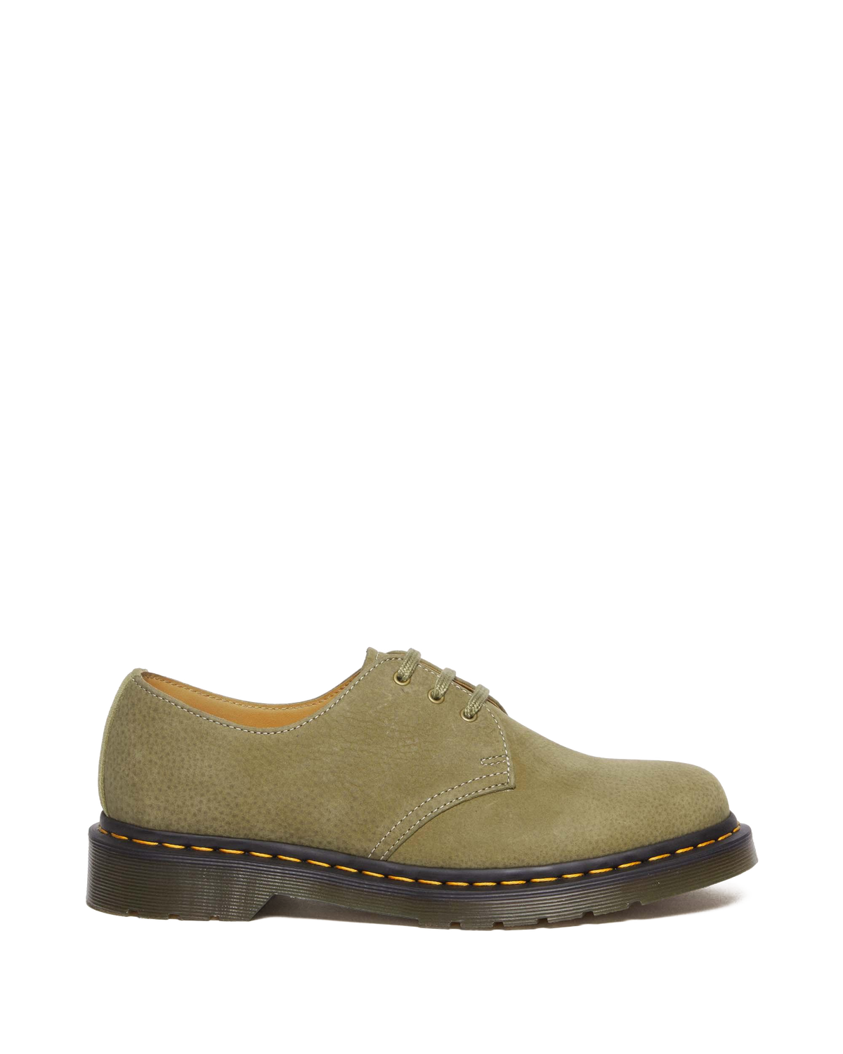 1461 Tumbled Nubuck Leather Oxford Shoes in Muted Olive